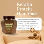 ماسک مو بدون سولفات کراتین کوئین | Queen Brazilian Keratin Hair Mask | مناسب موهای آسیب‌دیده